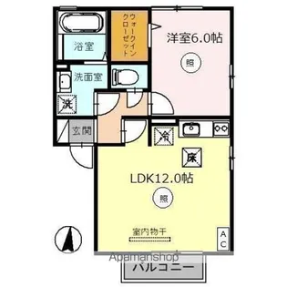 プランドール・陽明【1階】の間取り