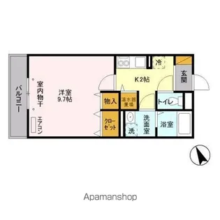 ディアコート馬橋【2階】の間取り