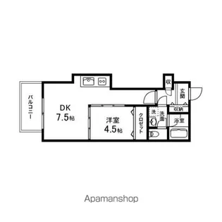 コンフォートEXE一番町【702号室】の間取り