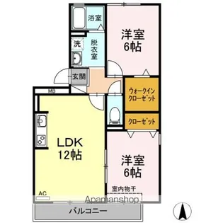 メイゾン ミズノ【201号室】の間取り