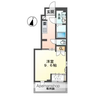 シェルル・スターテラス宗方【1階】の間取り