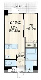アルカンシエル新宿大京町【1階】の間取り