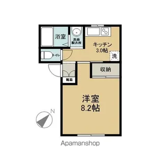 カーサ・ヴェガ【105号室】の間取り