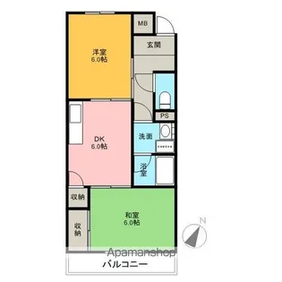メゾンエスポワール【1階】の間取り