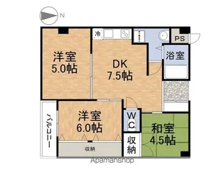 コーポラス冨田【201号室】の間取り