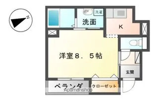 メゾンコンフォース【1階】の間取り
