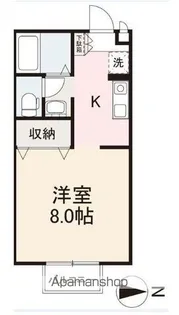 シャトル・YUKI【2階】の間取り