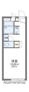 レオパレスリベール【2階】の間取り
