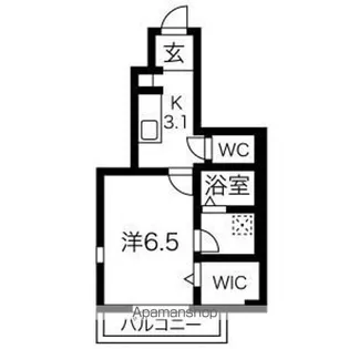 RIV(アールフォー)B棟【1階】の間取り