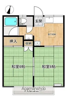メゾンクック【206号室】の間取り