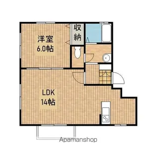 マンションカシオペア【102号室】の間取り