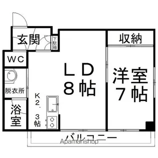 ナディア・ヴィエーレ【202号室】の間取り