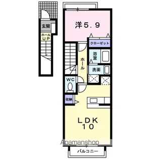 ドゥ・ドミール C【2階】の間取り
