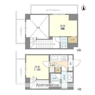 ラティエラ大森【5階】の間取り