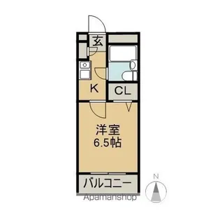 1Kの間取り画像