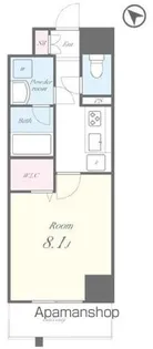 1Kの間取り画像