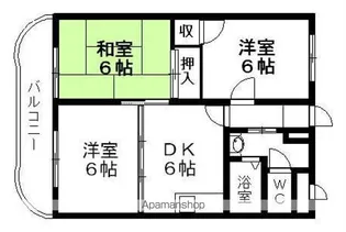 宮城県仙台市青葉区通町2丁目【マンション】の間取り