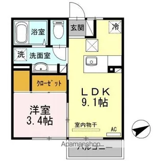 NISHIKI【1階】の間取り