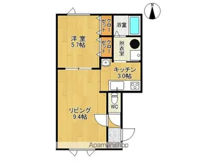 リブレ−Ⅲ【2B号室】の間取り