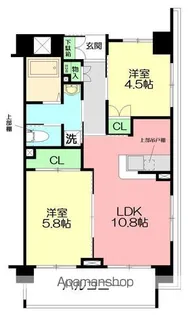 パノラマ南鴨宮【2階】の間取り