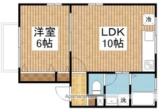 グラントム紫竹【1階】の間取り