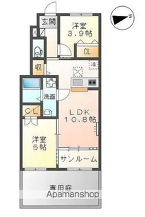 PLAINE掛尾【1階】の間取り