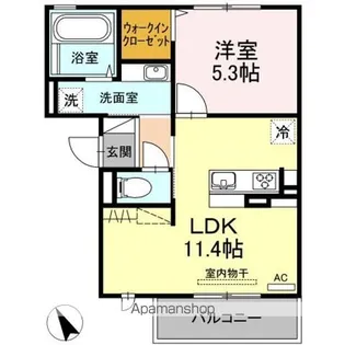 ブルーム【2階】の間取り