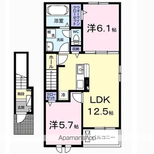 アルコパレーノⅡ【2階】の間取り