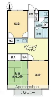フォブール大井A【1階】の間取り
