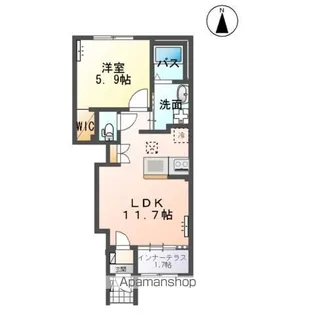 イリアス【1階】の間取り