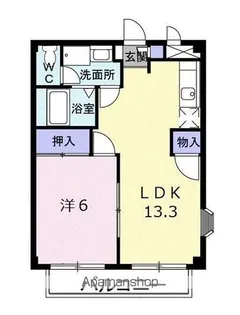 ニューシティー八栗口B【1階】の間取り