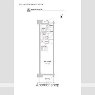 プライムアーバン学芸大学パークフロント【3階】の間取り
