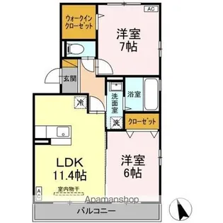 サンプットコート【3階】の間取り