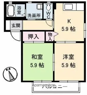 メゾン アイ ファミーユ A【201号室】の間取り