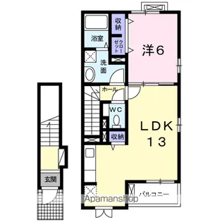 テラス南白土【2階】の間取り