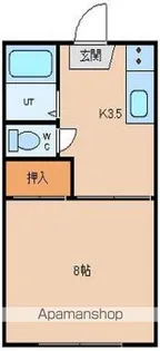 サンライツ本町Ⅰ【102号室】の間取り