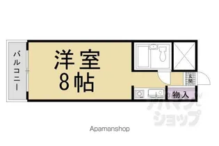 ドミール桂【205号室】の間取り