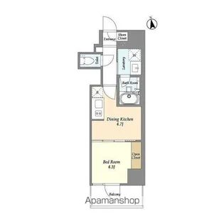 プライマル日本橋馬喰町【7階】の間取り