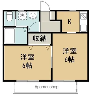 モンマ十番館【1階】の間取り