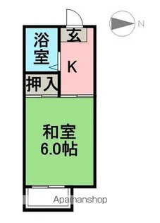 ハイツ向陽【1階】の間取り