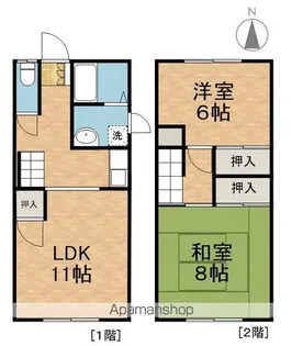 メゾンドアミータ【1階】の間取り