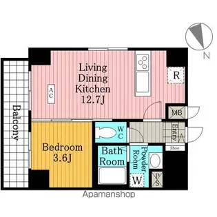 GARDEN HOUSE Ⅲ 大宮土呂駅前【5階】の間取り