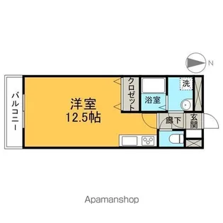 プレール豊岡【102号室】の間取り
