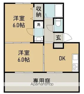 フェリス【C101号室】の間取り