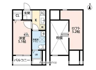 シルバード【102号室】の間取り