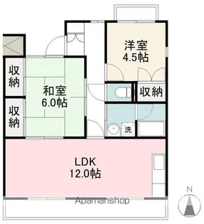 シーサイドハイツ屋島【3階】の間取り