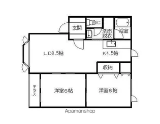 プリオール公園南【1階】の間取り