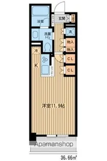 HF新横浜レジデンス【8階】の間取り