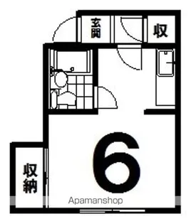 1Rの間取り画像
