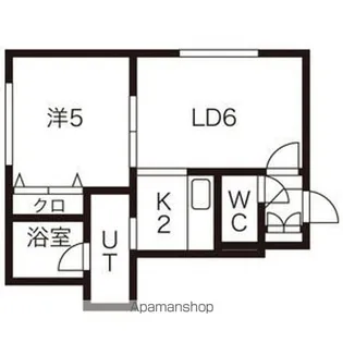 メリディアン【203号室】の間取り